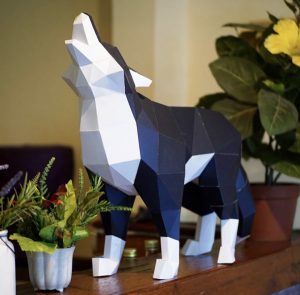 Howling Wolf 3D Papercraft