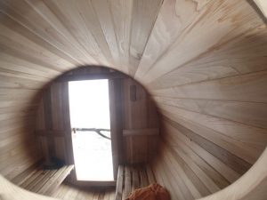 Inside the Surf Sauna