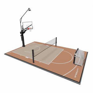 Oncourt compact basketball court