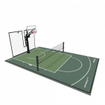 Outdoor basketball court