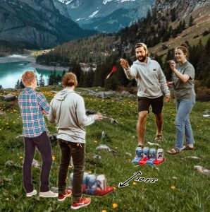 Beer Darts in action.